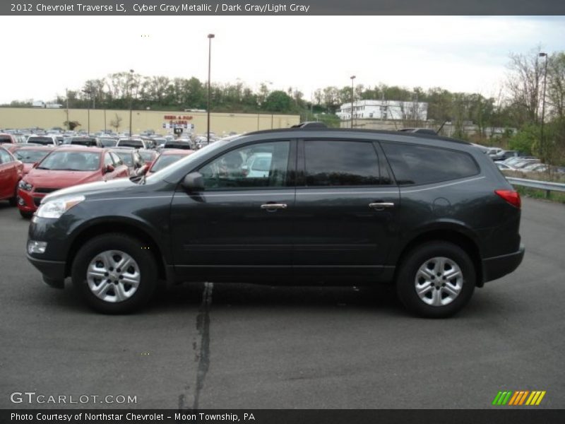 Cyber Gray Metallic / Dark Gray/Light Gray 2012 Chevrolet Traverse LS