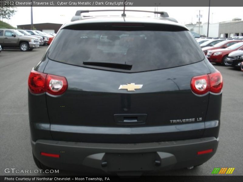 Cyber Gray Metallic / Dark Gray/Light Gray 2012 Chevrolet Traverse LS