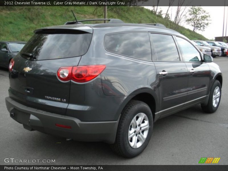 Cyber Gray Metallic / Dark Gray/Light Gray 2012 Chevrolet Traverse LS