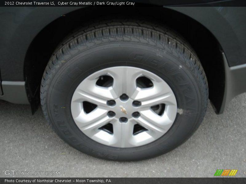 Cyber Gray Metallic / Dark Gray/Light Gray 2012 Chevrolet Traverse LS