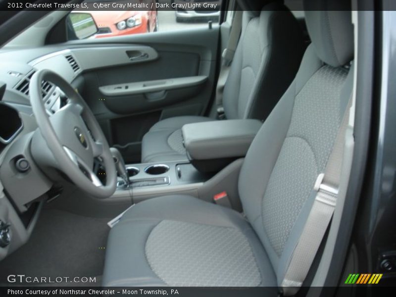 Cyber Gray Metallic / Dark Gray/Light Gray 2012 Chevrolet Traverse LS