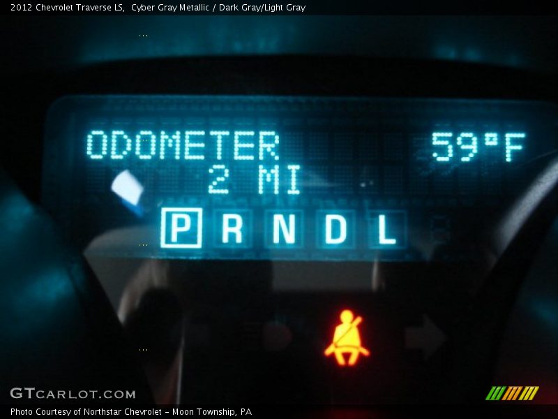 Cyber Gray Metallic / Dark Gray/Light Gray 2012 Chevrolet Traverse LS