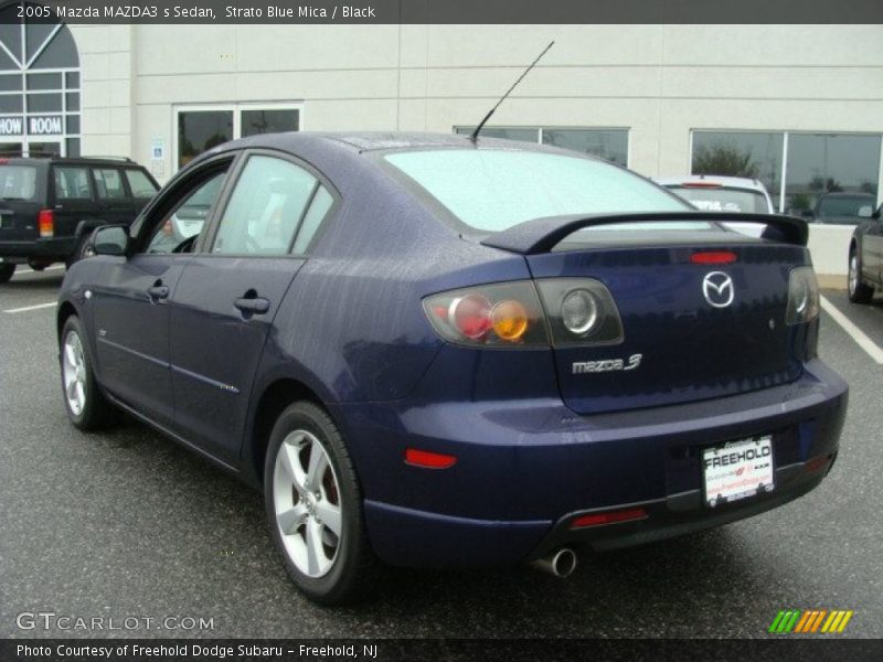 Strato Blue Mica / Black 2005 Mazda MAZDA3 s Sedan
