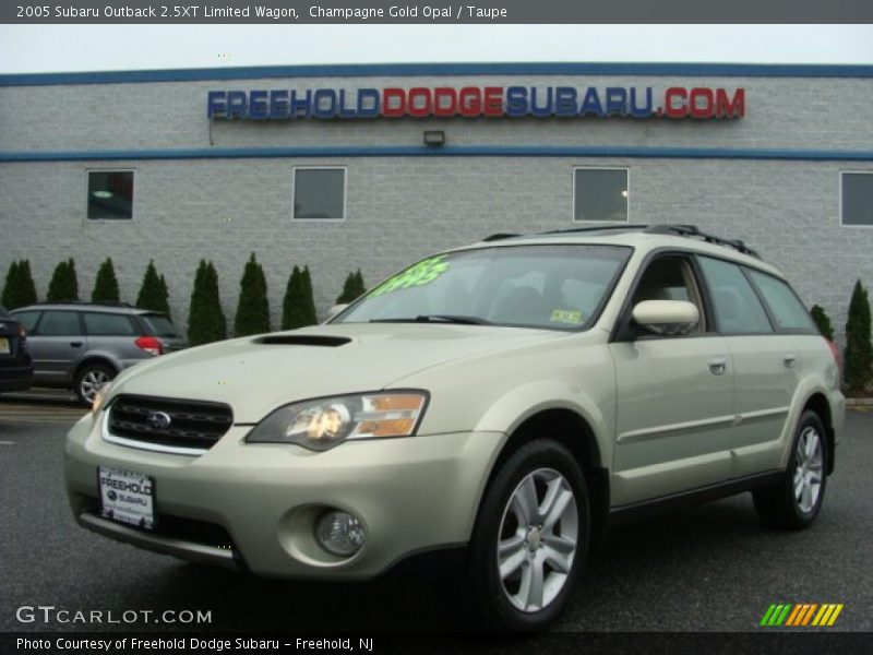 Champagne Gold Opal / Taupe 2005 Subaru Outback 2.5XT Limited Wagon