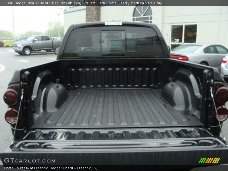 Brilliant Black Crystal Pearl / Medium Slate Gray 2008 Dodge Ram 1500 SLT Regular Cab 4x4