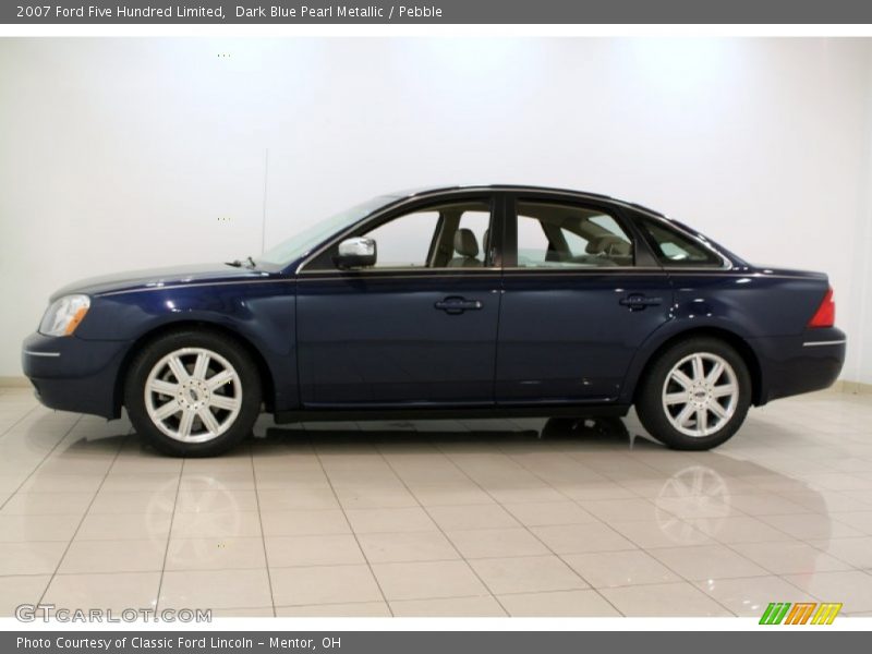 Dark Blue Pearl Metallic / Pebble 2007 Ford Five Hundred Limited