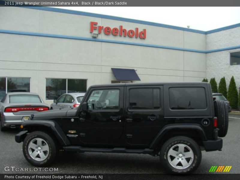 Black / Black/Dark Saddle 2011 Jeep Wrangler Unlimited Sahara 4x4