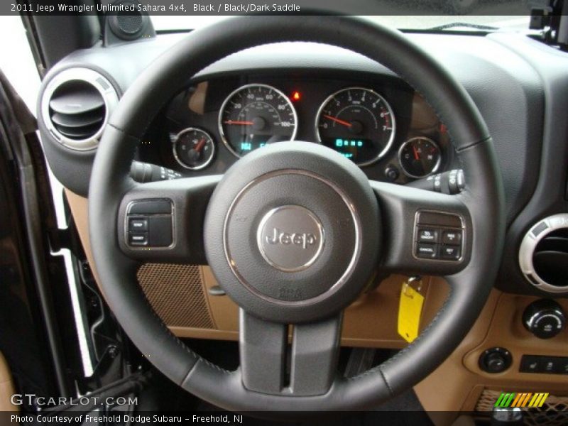 Black / Black/Dark Saddle 2011 Jeep Wrangler Unlimited Sahara 4x4