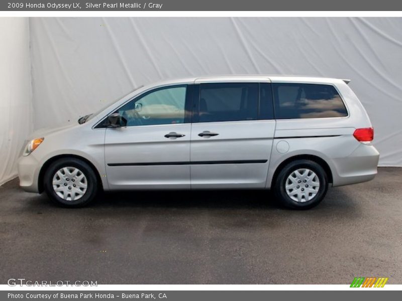Silver Pearl Metallic / Gray 2009 Honda Odyssey LX