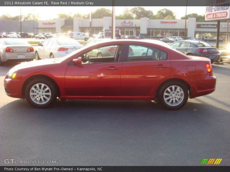 Rave Red / Medium Gray 2011 Mitsubishi Galant FE