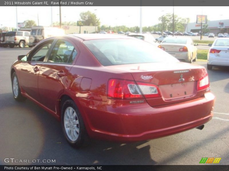 Rave Red / Medium Gray 2011 Mitsubishi Galant FE