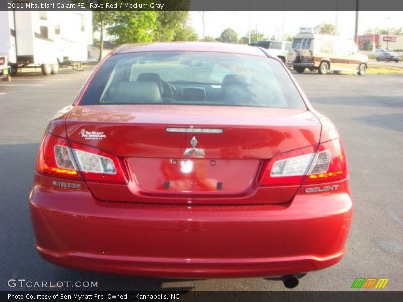 Rave Red / Medium Gray 2011 Mitsubishi Galant FE