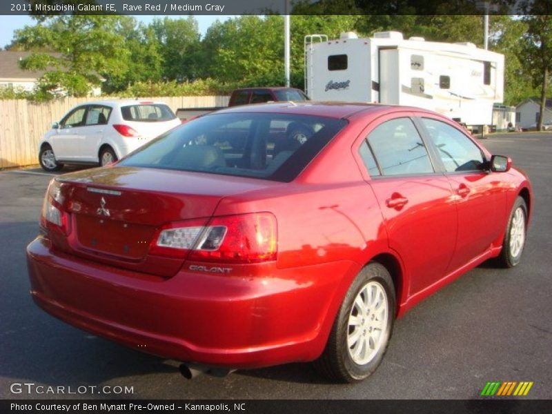 Rave Red / Medium Gray 2011 Mitsubishi Galant FE