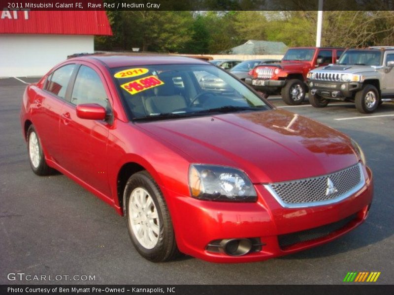 Rave Red / Medium Gray 2011 Mitsubishi Galant FE