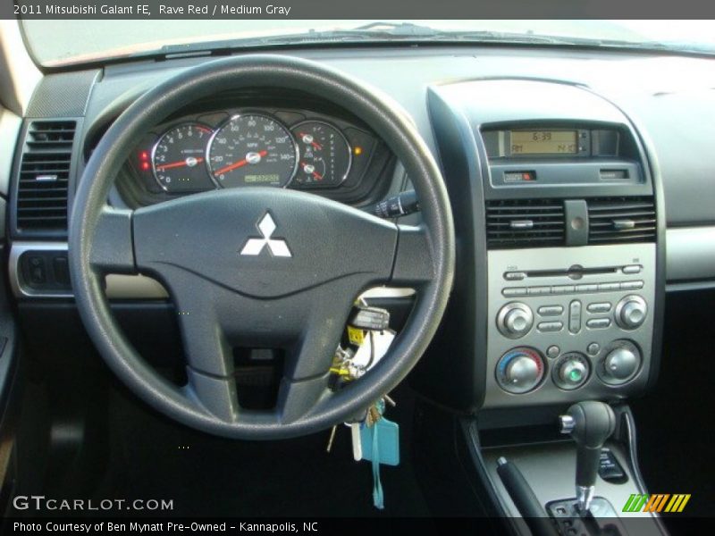 Rave Red / Medium Gray 2011 Mitsubishi Galant FE