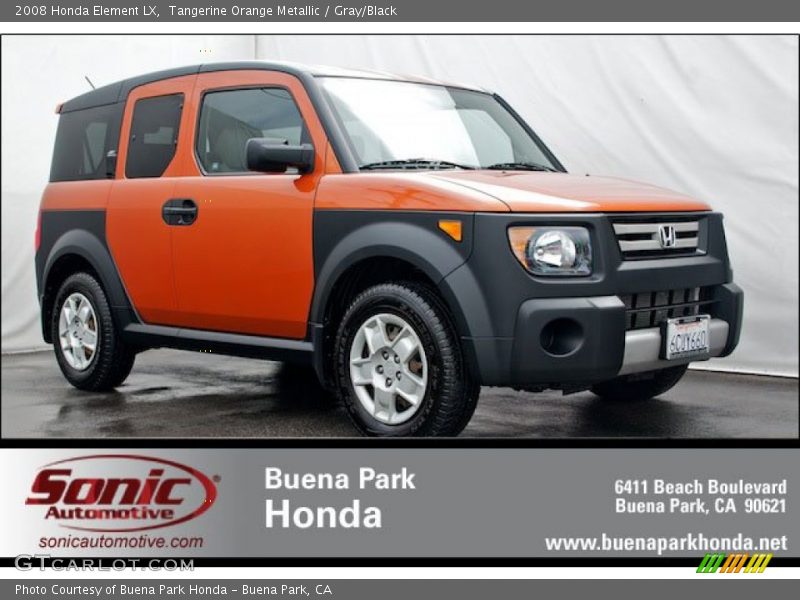 Tangerine Orange Metallic / Gray/Black 2008 Honda Element LX