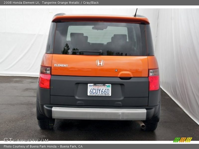 Tangerine Orange Metallic / Gray/Black 2008 Honda Element LX