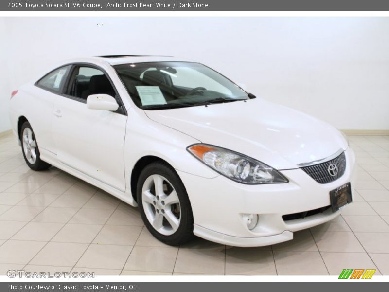 Arctic Frost Pearl White / Dark Stone 2005 Toyota Solara SE V6 Coupe