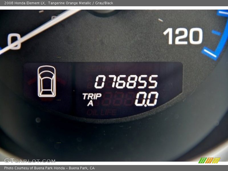 Tangerine Orange Metallic / Gray/Black 2008 Honda Element LX