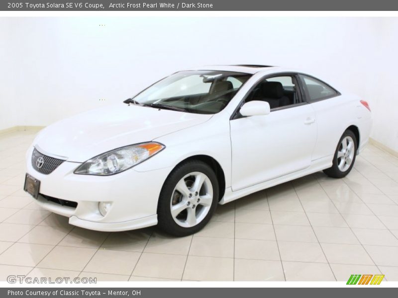 Arctic Frost Pearl White / Dark Stone 2005 Toyota Solara SE V6 Coupe