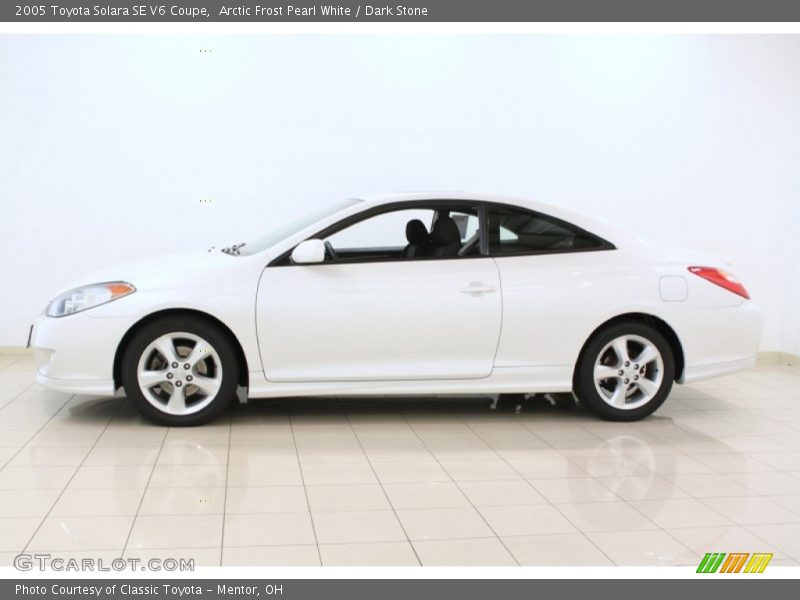 Arctic Frost Pearl White / Dark Stone 2005 Toyota Solara SE V6 Coupe