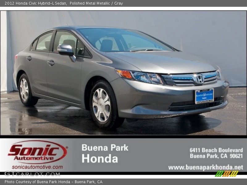 Polished Metal Metallic / Gray 2012 Honda Civic Hybrid-L Sedan