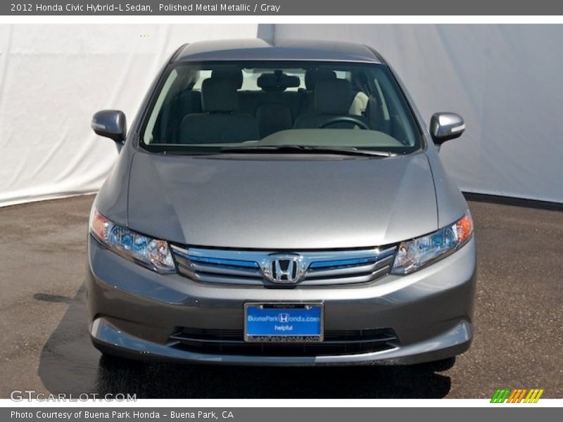 Polished Metal Metallic / Gray 2012 Honda Civic Hybrid-L Sedan