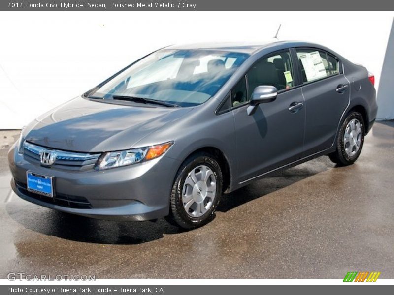 Polished Metal Metallic / Gray 2012 Honda Civic Hybrid-L Sedan