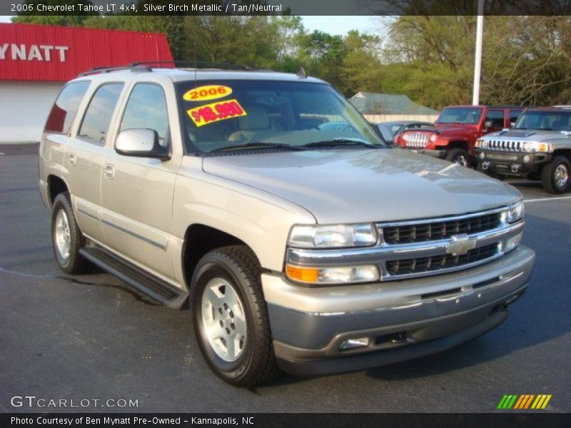 Silver Birch Metallic / Tan/Neutral 2006 Chevrolet Tahoe LT 4x4