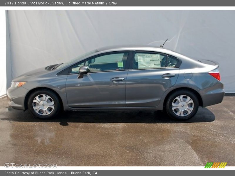 Polished Metal Metallic / Gray 2012 Honda Civic Hybrid-L Sedan