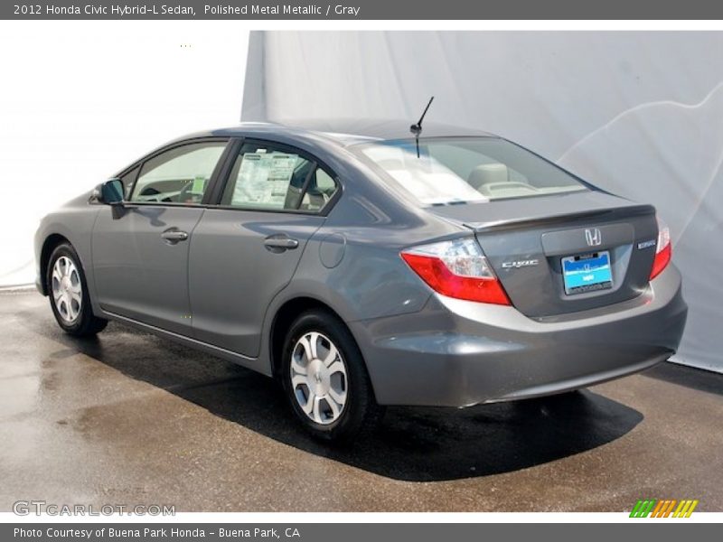 Polished Metal Metallic / Gray 2012 Honda Civic Hybrid-L Sedan