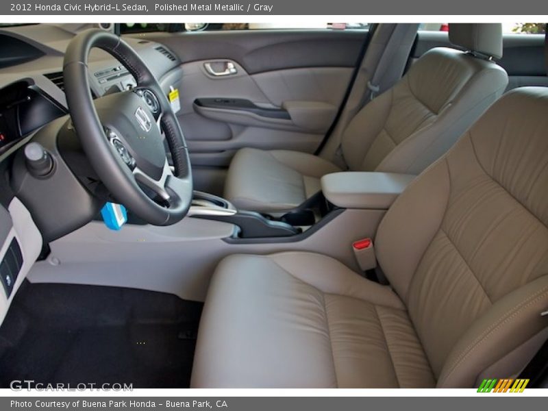 Polished Metal Metallic / Gray 2012 Honda Civic Hybrid-L Sedan