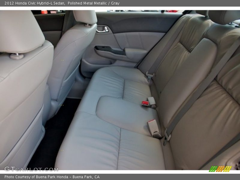  2012 Civic Hybrid-L Sedan Gray Interior