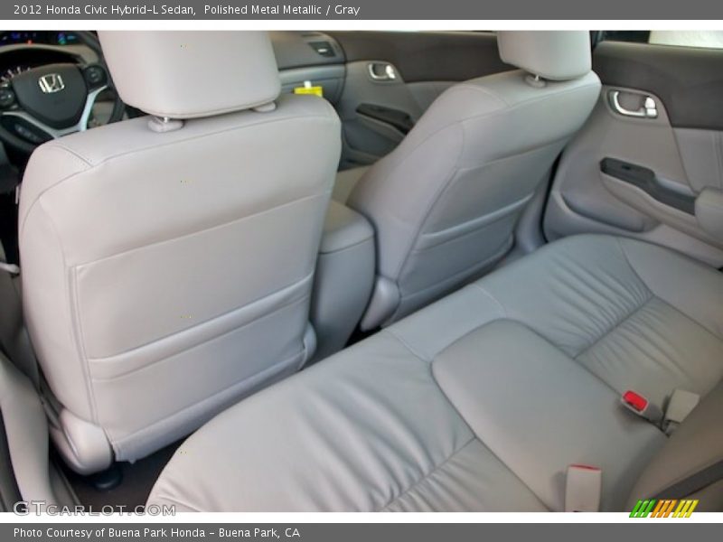  2012 Civic Hybrid-L Sedan Gray Interior