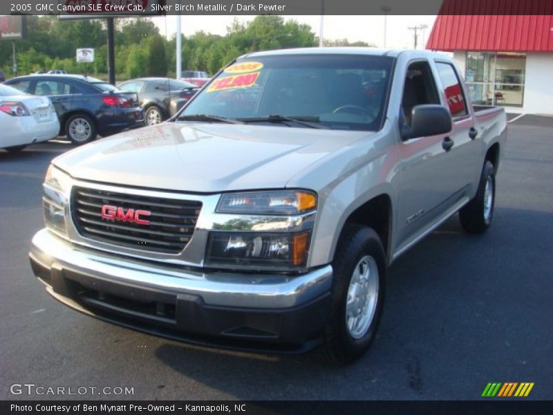 Silver Birch Metallic / Dark Pewter 2005 GMC Canyon SLE Crew Cab