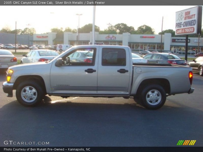 Silver Birch Metallic / Dark Pewter 2005 GMC Canyon SLE Crew Cab