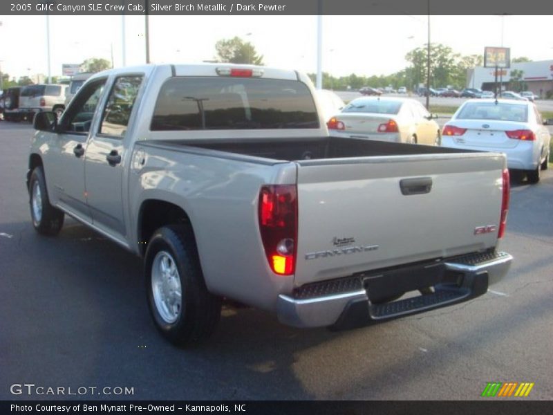 Silver Birch Metallic / Dark Pewter 2005 GMC Canyon SLE Crew Cab