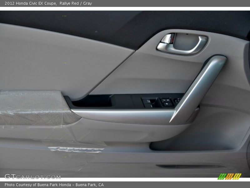 Rallye Red / Gray 2012 Honda Civic EX Coupe