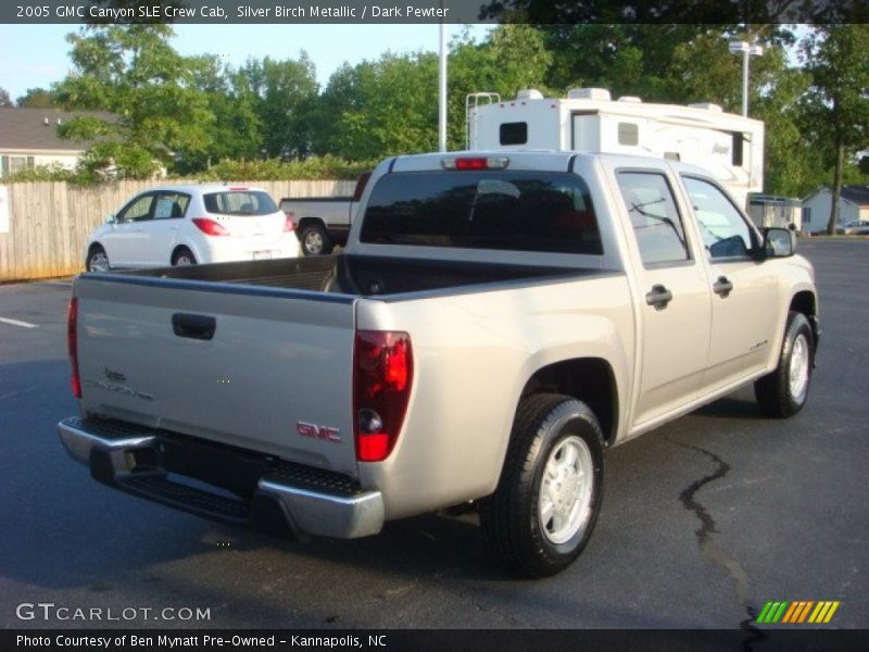 Silver Birch Metallic / Dark Pewter 2005 GMC Canyon SLE Crew Cab