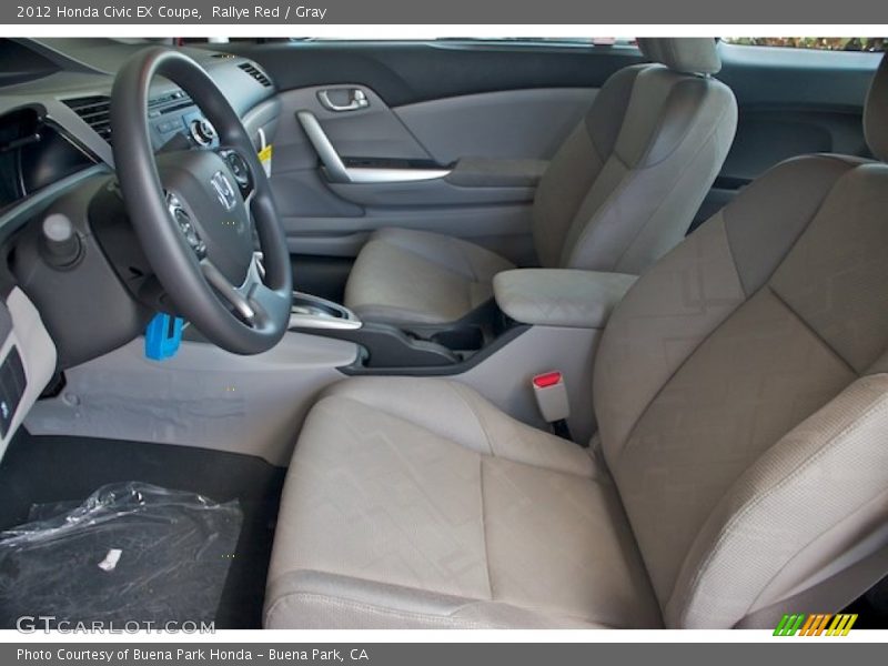 Rallye Red / Gray 2012 Honda Civic EX Coupe