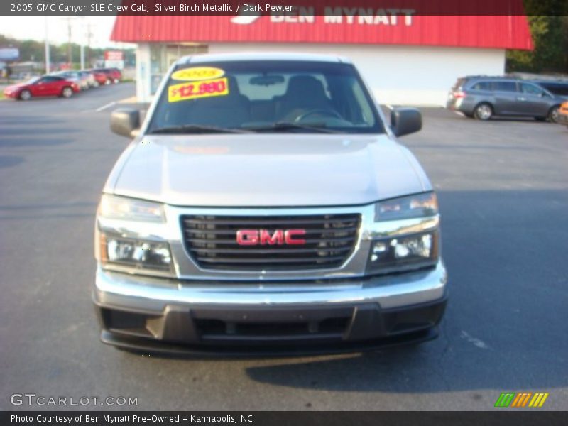 Silver Birch Metallic / Dark Pewter 2005 GMC Canyon SLE Crew Cab