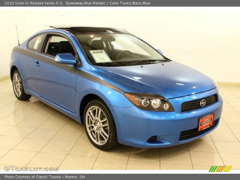 Speedway Blue Metallic / Color Tuned Black/Blue 2010 Scion tC Release Series 6.0
