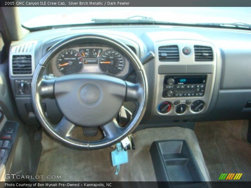 Silver Birch Metallic / Dark Pewter 2005 GMC Canyon SLE Crew Cab