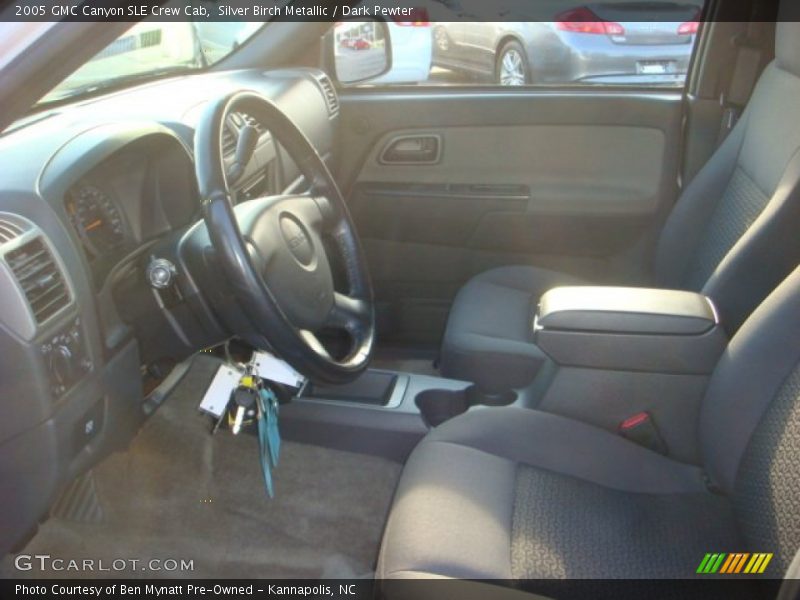 Silver Birch Metallic / Dark Pewter 2005 GMC Canyon SLE Crew Cab