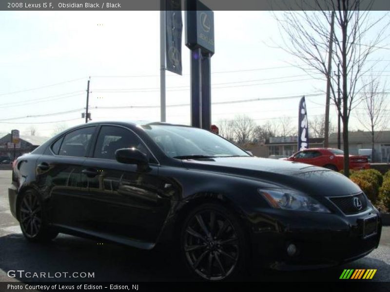 Obsidian Black / Black 2008 Lexus IS F