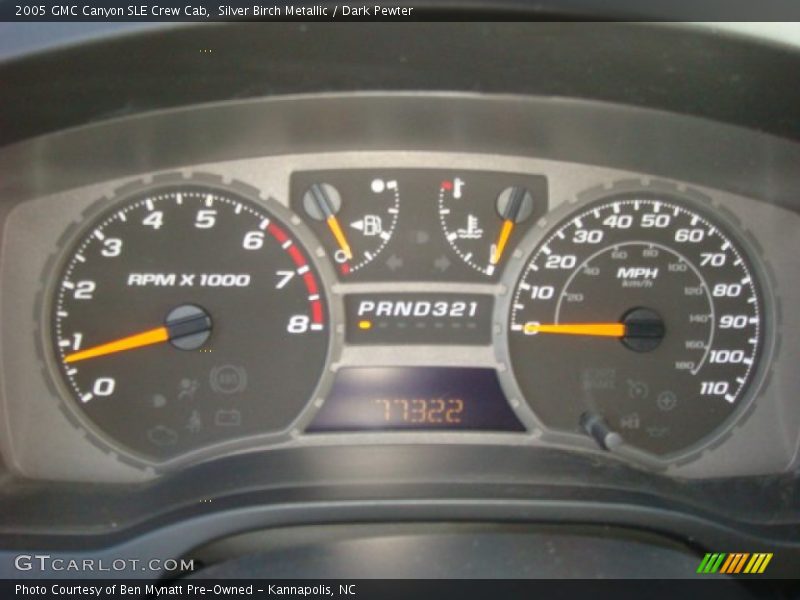 Silver Birch Metallic / Dark Pewter 2005 GMC Canyon SLE Crew Cab
