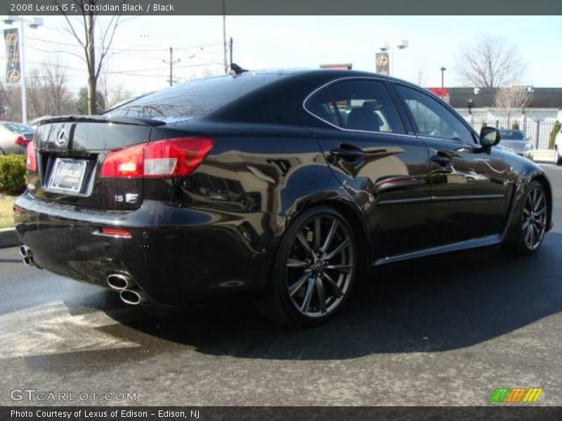 Obsidian Black / Black 2008 Lexus IS F