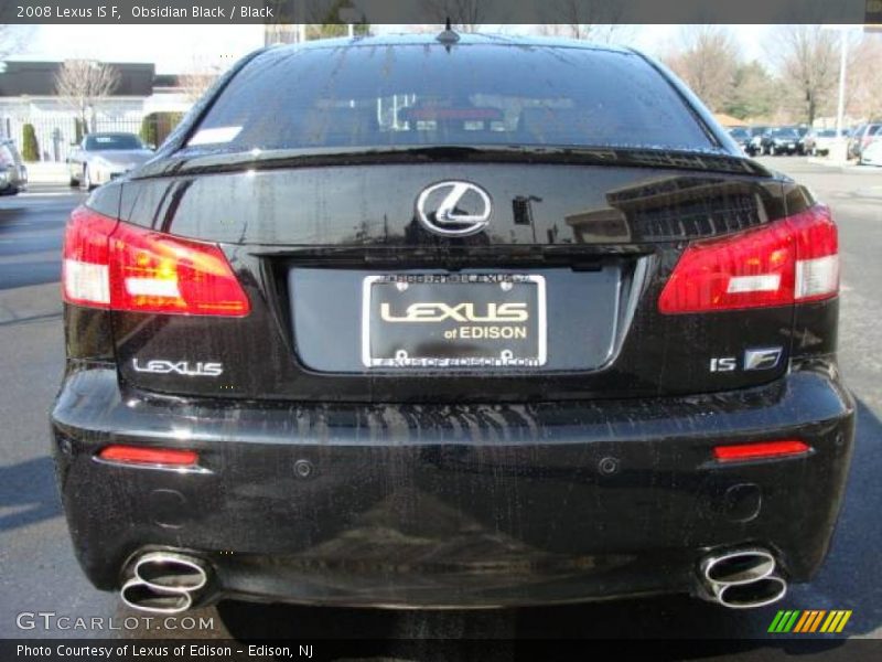 Obsidian Black / Black 2008 Lexus IS F