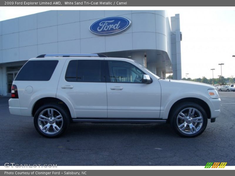  2009 Explorer Limited AWD White Sand Tri-Coat Metallic