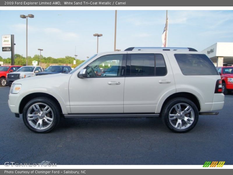  2009 Explorer Limited AWD White Sand Tri-Coat Metallic